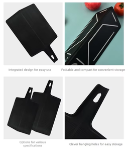 Planche à découper pliable en plastique, 2 pièces, antidérapante, portable, facile à nettoyer, pour la maison ou l'extérieur - Product Image 6