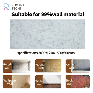 Revêtement d'intérieur commercial d'hôtel en pierre flexible texturée abstraite, marbre litchi, plan de travail de cuisine, léger, imperméable - Product Image 4