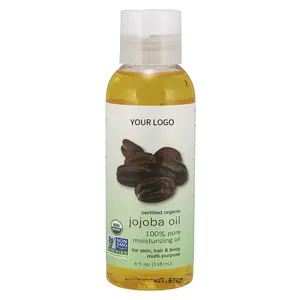 Supplier Wholesale Bulk Hot Selling Private Label Hair Face Skin Pure Natural Organic Cliganic Jojoba Oil
