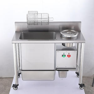 Macchina per Impanatura Commerciale |   Attrezzatura Professionale in Acciaio Inox per Impanatura e Panatura per Ristoranti di Pollo Fritto e Hamburger - Product Image 6