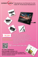 Tablette PC Android 10.1 pouces Nouvel ordinateur de voiture industriel avec 4 Go de mémoire et processeur MTK