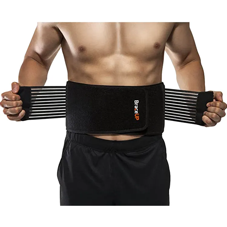 Doppelhaltung Rückenbandage Damen-Männer-Training Taillen-Schlankheits-Trainer Trimmer Stützgürtel