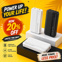 Batterie externe compacte 10000mAh 22.5W pour les magasins de détail et les commandes d'accessoires en gros