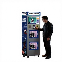 Machine de nettoyage de casques personnalisée en usine, système de séchage à double tête, haute efficacité, usage commercial