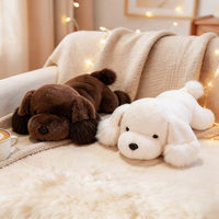 OEM ODM Liegender Brauner Pudel Plüschtier Teddyhund Kuschelkissen für Heimdekoration Kindergeschenke und Schlafbegleiter