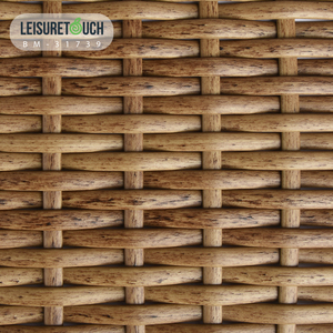 LTR หวายเทียมพลาสติกพีอีสังเคราะห์แบบครึ่งวงกลมสีน้ำตาลเหลือง - Product Image 2