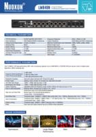 Nuoxun LM848N Sistema de Gestión de Altavoces Dante FIR Profesional Completo, Montable en Rack, Conectividad Inalámbrica/Alámbrica, Metálico