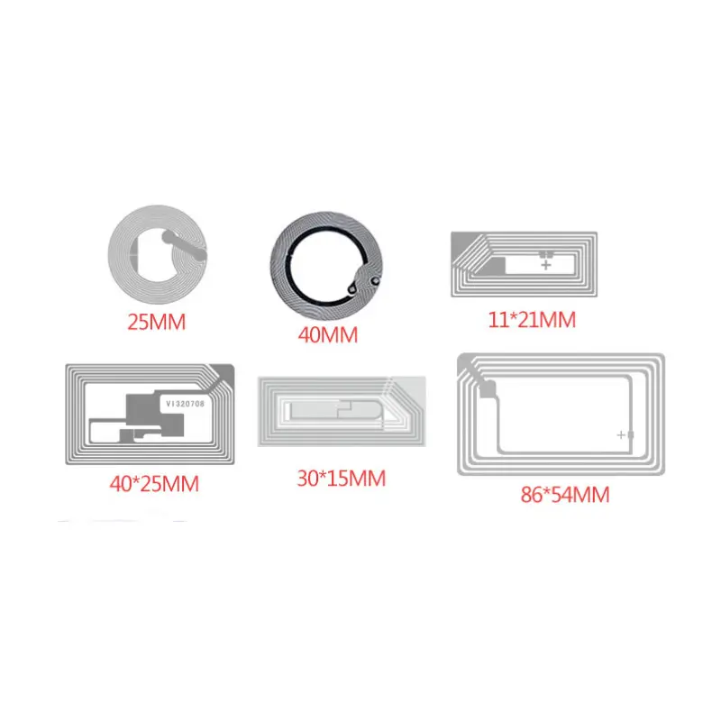 Logo personnalisé 13.56mhz PVC autocollant passif Mini 215 216 Tag NFC étiquette autocollants