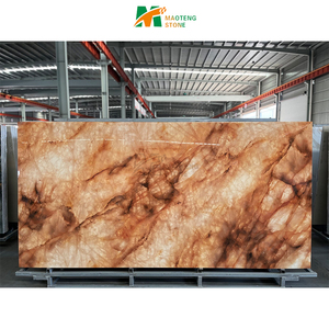 Piastrelle e Lastre in Pietra Artificiale di Lusso, <span class=keywords><strong>Design</strong></span> in Pietra Traslucida, Pietra Sinterizzata in Porcellana per Decorazione Camera da Letto e Parete TV - Product Image 6
