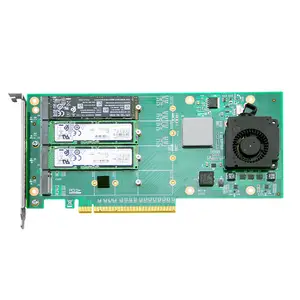 ANM24PE16-tarjeta de expansión de disco duro, 4 puertos, Nvme, M.2, 12Gbs, PCIe3.0, X16, SSD, chip PLX8748