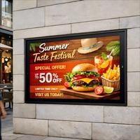 Pantalla LCD para Menú de Restaurante Sinmar, Interior/Exterior, Impermeable IP65, Pantallas para Menú de Autoservicio, Señalización Digital de Montaje en Pared