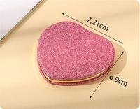Miroir Bling Cœur Mini Rose Compact de Voyage Maquillage Mignon à Main Portable Pailleté Petit MOQ