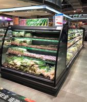 Commerciële koelkast supermarkt koelkast fruit- en groentepresentatie open koeler multideck groentekoeler LED verlichting digitaal 3