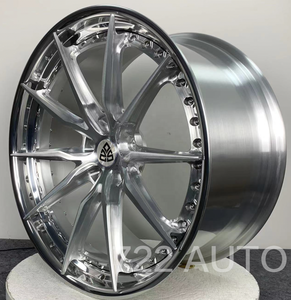 Cerchi in Lega Forgiati 722Auto Satin Silver 18 19 20 21 22 24 Pollici con Bordo Profondo 5x112 5x114.3 5x120 PCD per <span class=keywords><strong>BMW</strong></span> X5 <span class=keywords><strong>X7</strong></span> Mercedes GLS - Product Image 2