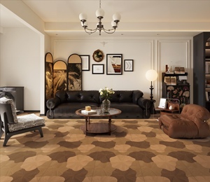 <span class=keywords><strong>Carrelage</strong></span> en porcelaine effet bois Foshan White Body 600x1200mm, joint Lotus, gravure numérique, finition mate, antidérapant R9, revêtement de sol durable - Product Image 5