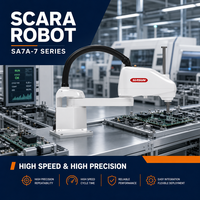 Robot SCARA con Carga Útil de 7 kg, Alcance de 500/600/700 mm, Precisión de ±0.02 mm, Brazo Robótico de Alta Precisión para Automatización de Ensamblaje OEM