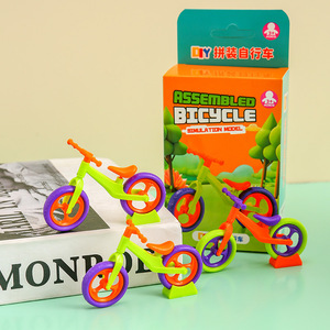 Assembled Bicycle Simulation Model <b>Plastic</b> Kids Balance Bike Toy 3+ Years DIY Educational Building <b>Blocks</b> - Product Image 3