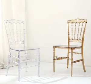 Cadeira Napoleão transparente em resina Cadeira Napoleão para Casamento