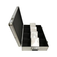 Boîte de rangement pour médias CD/DVD en aluminium, capacité de 1000 disques, pochettes en plastique double face, étuis pour CD et étuis pour CD en polyéthylène