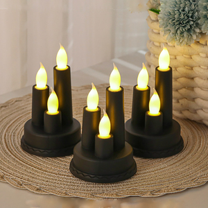 Vintage LED elektronik cadılar bayramı mum romantik düğün noel partisi süslemeleri için Minimum sipariş 2 adet - Product Image 2