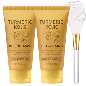 Mascarilla Facial Exfoliante de Cúrcuma y Ácido Kójico para Nutrir e Hidratar la Piel, con Logotipo Personalizado OEM - Product Image 1