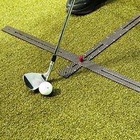 SwingPerfect Golf - Guía de Alineación de Trayectoria de Swing de Doble Riel de Fibra de Carbono 5 en 1 para Entrenamiento de Putt, Chipping, Hierro y Driver