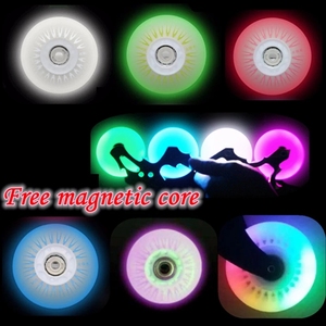 Pour <span class=keywords><strong>SEBA</strong></span> Skate extérieur lumière LED rouleau roue 90A Inline Flash 60mm 64mm 68mm 70mm Freestyle Slalom Patines pneu roue - Product Image 5