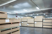 Panneau en PVC mélaminé, double stratification, âme en MDF, design moderne, pour meubles de cuisine