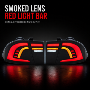 Feux arrière LED <span class=keywords><strong>JC</strong></span> Upgrade en gros pour <span class=keywords><strong>Honda</strong></span> Civic 8ème génération 2006-2011, feu de recul, clignotant, Plug and Play - Product Image 3