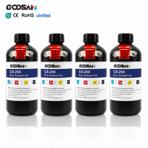 GOOSAM Tinta Ecológica al por Mayor de Alta Calidad CMYK 1000ml Sin Chip para Impresora CS250 Producción de Pancartas Flexibles a Granel - Product Image 1