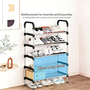 Organizador de Zapatos de 3 a 7 Niveles para Armario, Entrada o <span class=keywords><strong>Garaje</strong></span>, Apilable, Independiente, Ahorra Espacio - Product Image 3