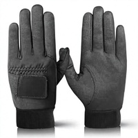 Dernier design, service OEM, gants de golf unisexes en cuir véritable, pour usage sportif, respirants, imperméables, coupe-vent, à doigts complets