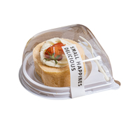 Vente directe des fabricants de boîte d'emballage pour rouleaux de gâteaux ronds boîte d'emballage alimentaire transparente jetable en plastique conteneur d'emballage West Point