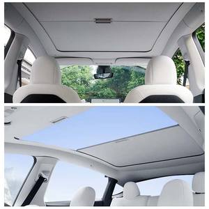 Pare-soleil <span class=keywords><strong>de</strong></span> <span class=keywords><strong>toit</strong></span> coulissant pour <span class=keywords><strong>Tesla</strong></span> modèle Y accessoires tissage coton tissu voiture <span class=keywords><strong>toit</strong></span> défilement pare-soleil intérieur accessoire - Product Image 3