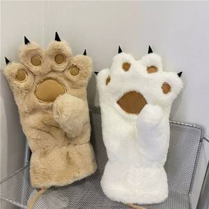 ถุงมือกรงเล็บหมีถุงมือผ้ากำมะหยี่หนาเพิ่มความอบอุ่นในฤ<span class=keywords><strong>ดู</strong></span>หนาวสำหรับปั่นจักรยานกลางแจ้งเล่นสกีผู้หญิง - Product Image 4