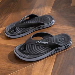 <span class=keywords><strong>Tongs</strong></span> imprimées à la mode pour hommes Version coréenne Chaussures de plage d'été Vêtements de plein air Sandales de personnalité antidérapantes Taille entière - Product Image 1