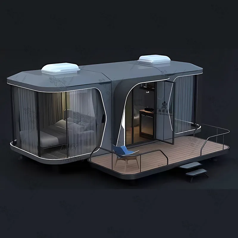 Luxe Op Maat Gemaakte Container Mobiel Huis Prefab Huizen Modulair Huis Modern Geprefabriceerd Vakantiehuis