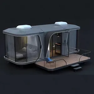 호화스러운 주문을 받아서 만들어진 콘테이너 이동할 수 있는 집 조립식 집 모듈 집 현대 조립식으로 만들어진 휴가 집