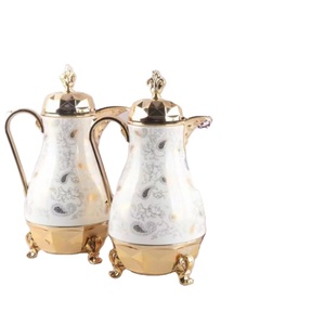 Thermos di Lusso Stile Arabo 1000ML+700ML, Utensile Domestico Reale, Dallah per Caffè Arabo e Thermos per Tè in Pelle - Product Image 4