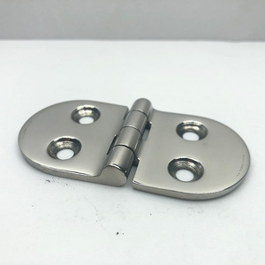 Bisagra de cubierta de barco de acero inoxidable 38x76x3.3mm, herraje marino ovalado de cuatro orificios - Product Image 1