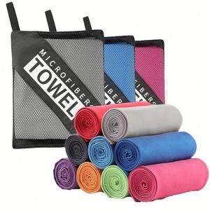 Microfiber Sport Towel Custom Logo Oversize Quick Dry Microfiber <b>Beach</b> Towels Swim <b>Beach</b> Towel <b>Beach</b> <b>Blanket</b> - Product Image 1