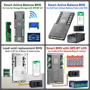 3A thông minh hoạt động cân bằng BMS cho 8S 16S 100A 200A 300A 24V/48V LiFePO4/Li-ion pin với song song Wifi IOT BT LCD tdt <span class=keywords><strong>PCB</strong></span> board - Product Image 6