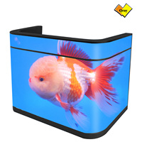 Pantalla LED Personalizada Qray para Recepción, con Video Dinámico, Soporte de Piso, 1 Año de Garantía