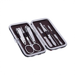 DANTRIC IMPLANTS Professional Stainless Steel Nail <b>Kit</b> 5 in 1 Portable <b>Manicure</b> Set with Case Classic Style for Adults - Product Image 2