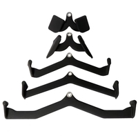 Accessoires de gym professionnels : 5 pièces d'attaches pour barre latérale et tirage à câble, poignées Mag Grips pour l'entraînement