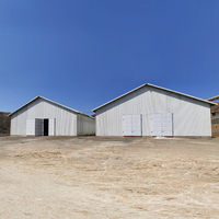Garaje de Estructura de Acero, Almacén Exterior Resistente a la Corrosión, Taller Comercial con 2 Años de Garantía