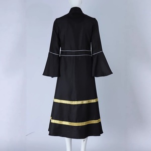 Abito da Sacerdote, Vestito Liturgico in Poliestere Opaco con Ricami Dorati, Costume da Coro, Abito Lungo da Pastore - Product Image 5