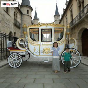 Carruaje de Caballos Eléctrico para Turismo, Estilo Clásico de Lujo, Material de Hierro, para Bodas, Modelo Royal Cinderella Garden - Product Image 3