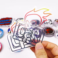 Autocollant en vinyle personnalisé pour logo d'entreprise, étiquette autocollante imperméable, impression sur mesure, découpe de stickers