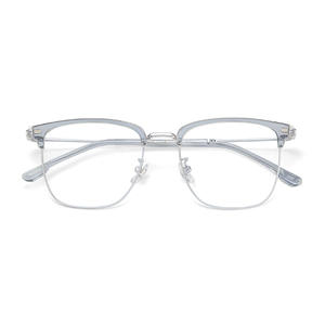 Lunettes de vue rectangulaires demi-cerclées pour hommes Danyang, alliage métallique de qualité supérieure, verres en résine antireflet 82021 - Product Image 5
